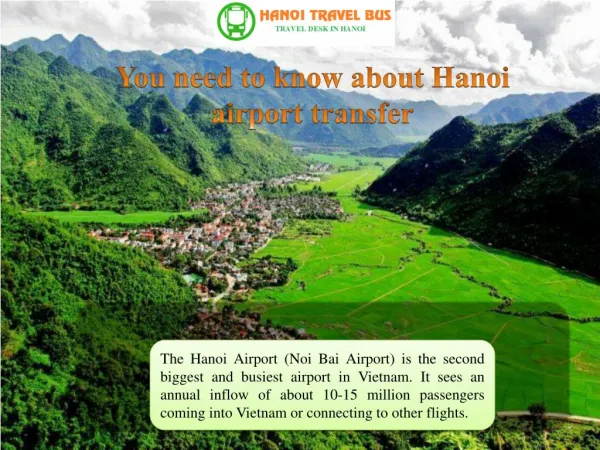 You need to know about Hanoi airport transfer