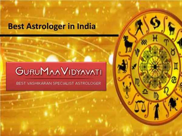 Best Astrologer in India - Guru Maa Vidyavati