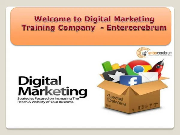 Welcome to Digital Marketing Training Company Entercerebrum