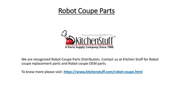 Robot Coupe Parts