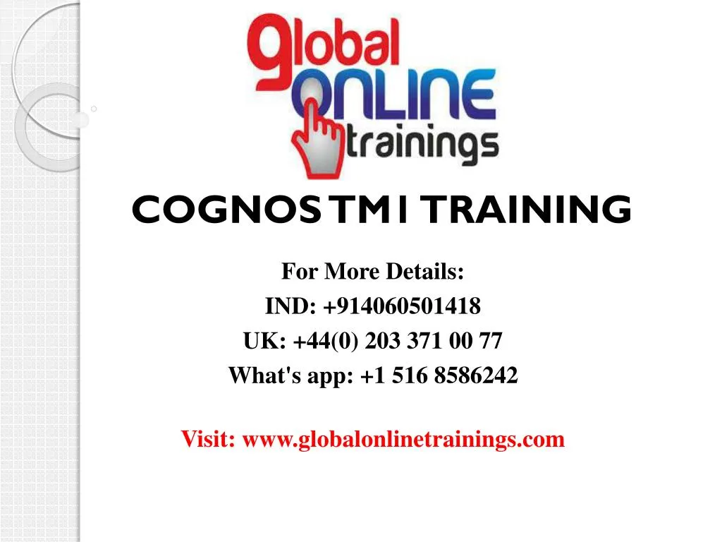 cognos tm1 training