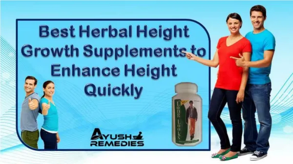Best Herbal Height Growth Supplements to Enhance Height Quickly