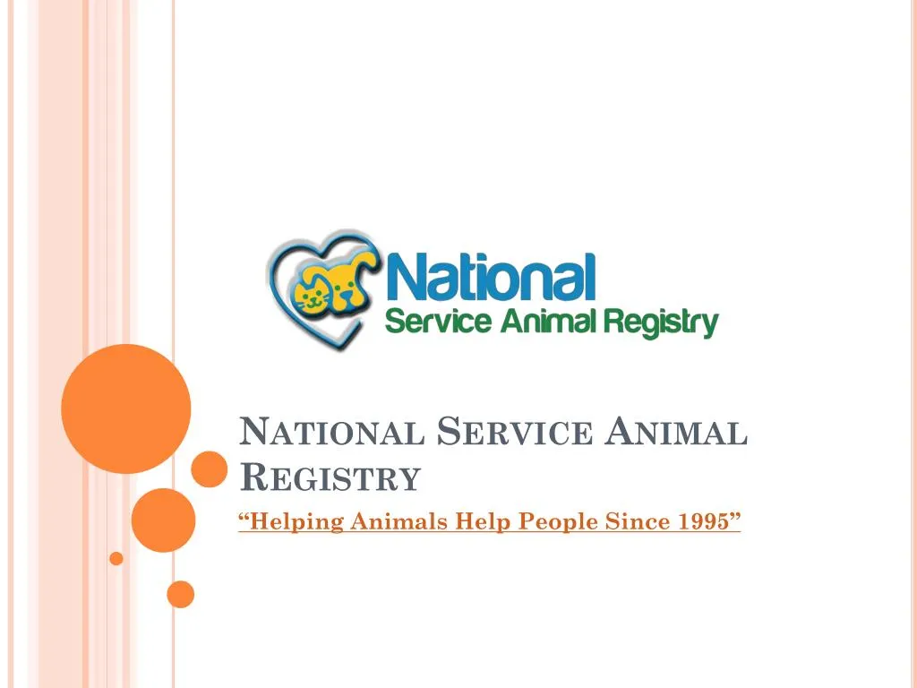 national service animal registry