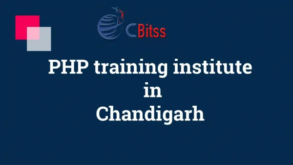 PHP training institute in Chandigarh