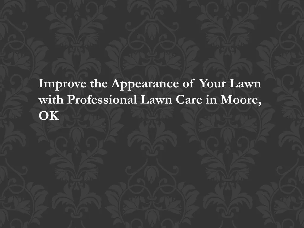 improve the appearance of your lawn with