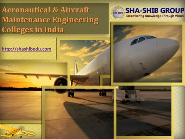 Aeronautical and Aircraft Maintanance Engineering Colleges in Pune