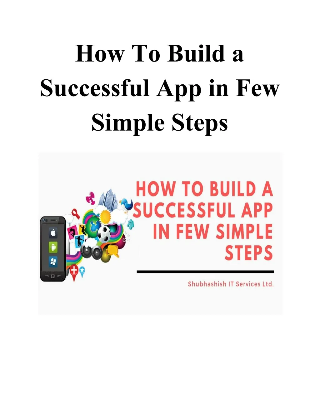 how to build a successful app in few simple steps