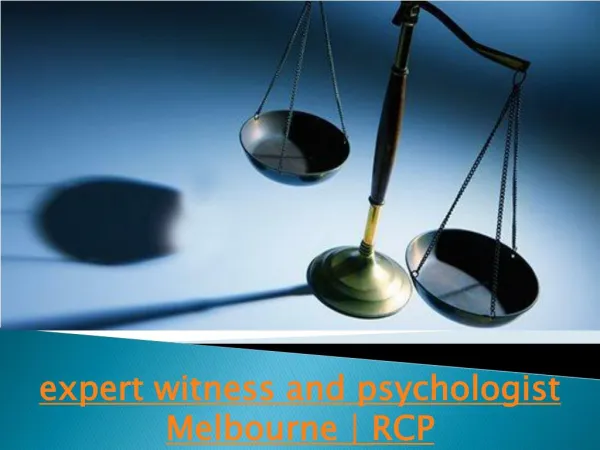 expert witness and psychologist Melbourne | RCP