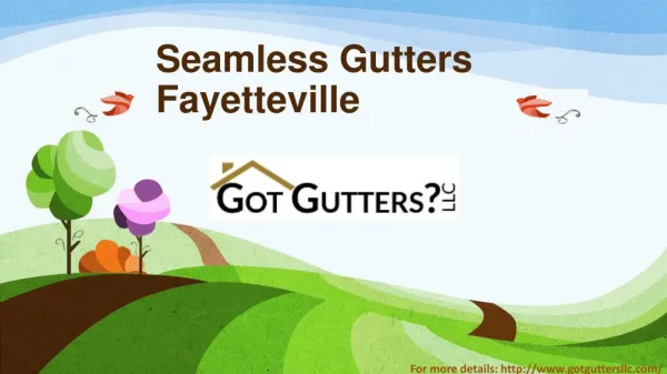 Seamless Gutters Fayetteville