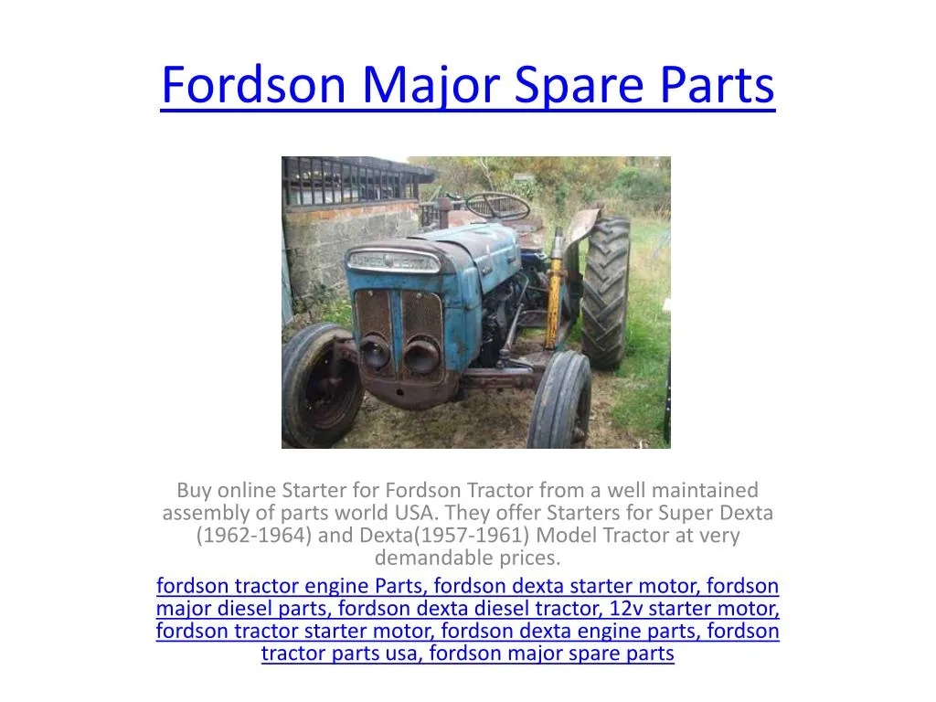 fordson major spare parts