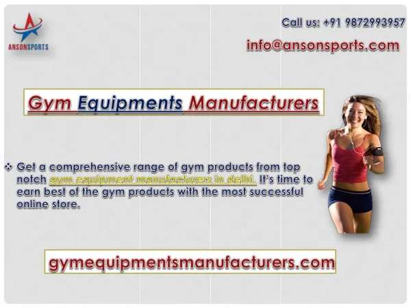 Gym equipmentâ€™s Manufacturer in India