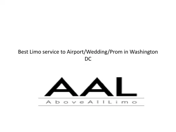 limo service in Washington DC