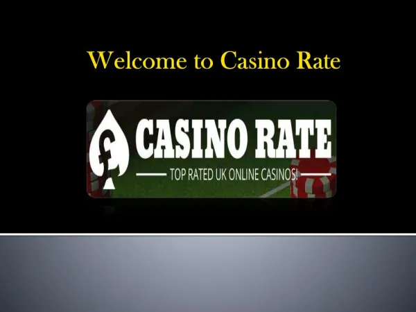 Top Rated Online Casinos – Casino Rate