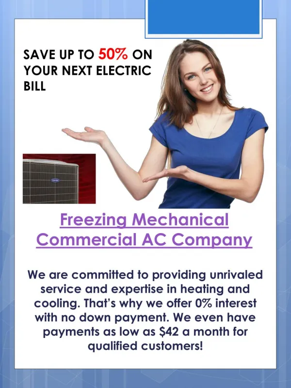Freezing Mechanical Commercial AC Company
