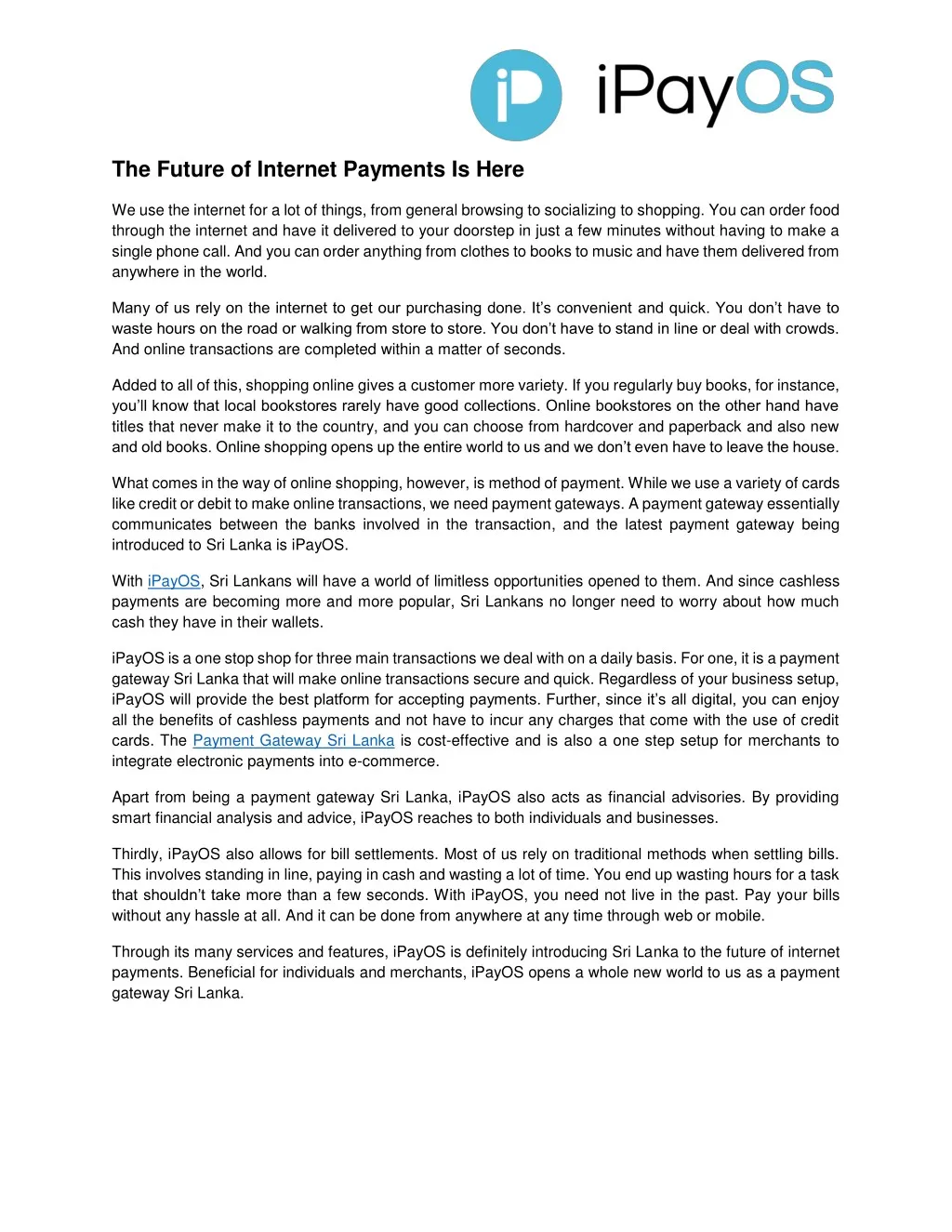the future of internet payments is here