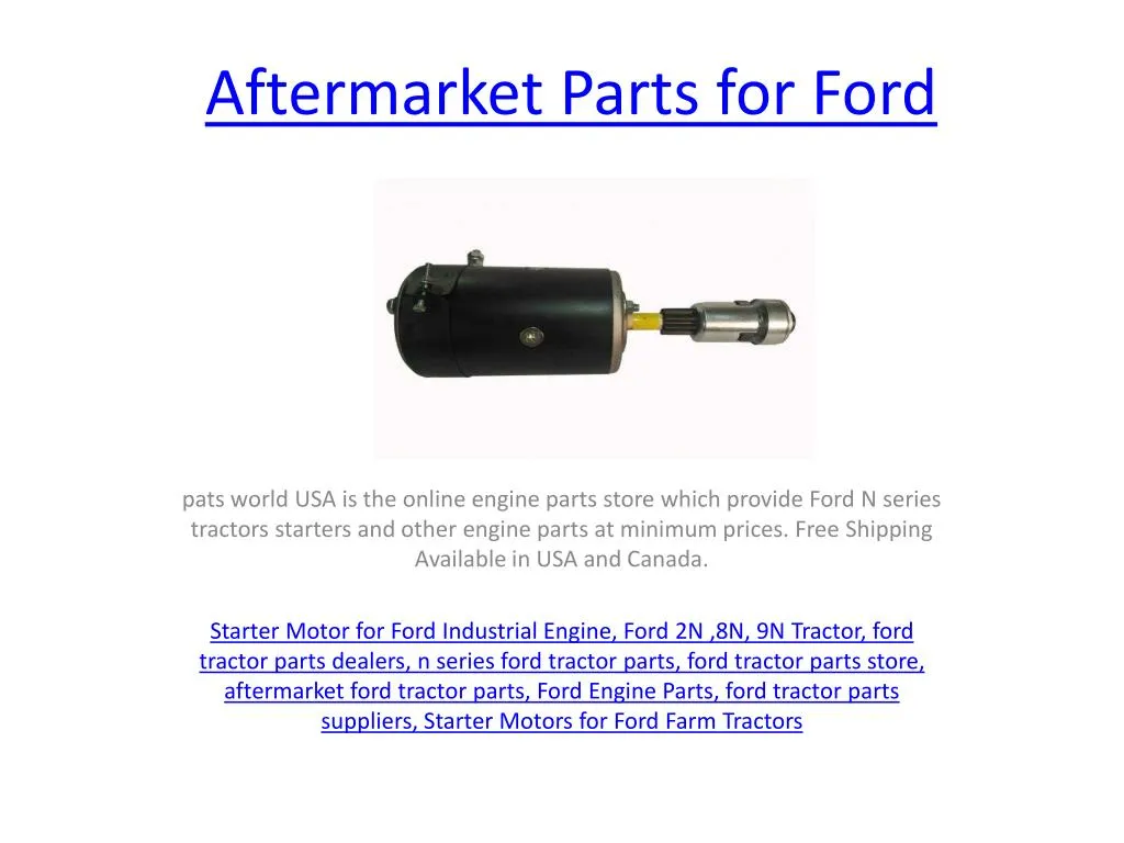 aftermarket parts for ford
