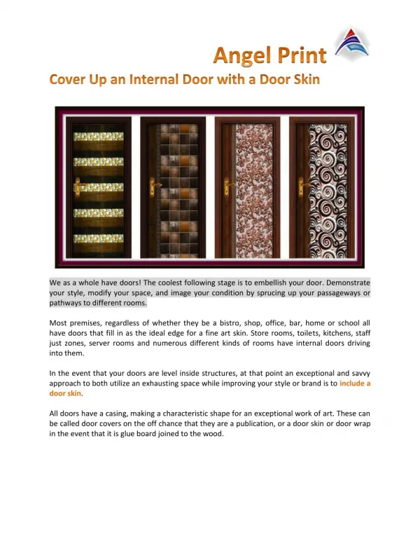 Cover Up an Internal Door with a Door Skin