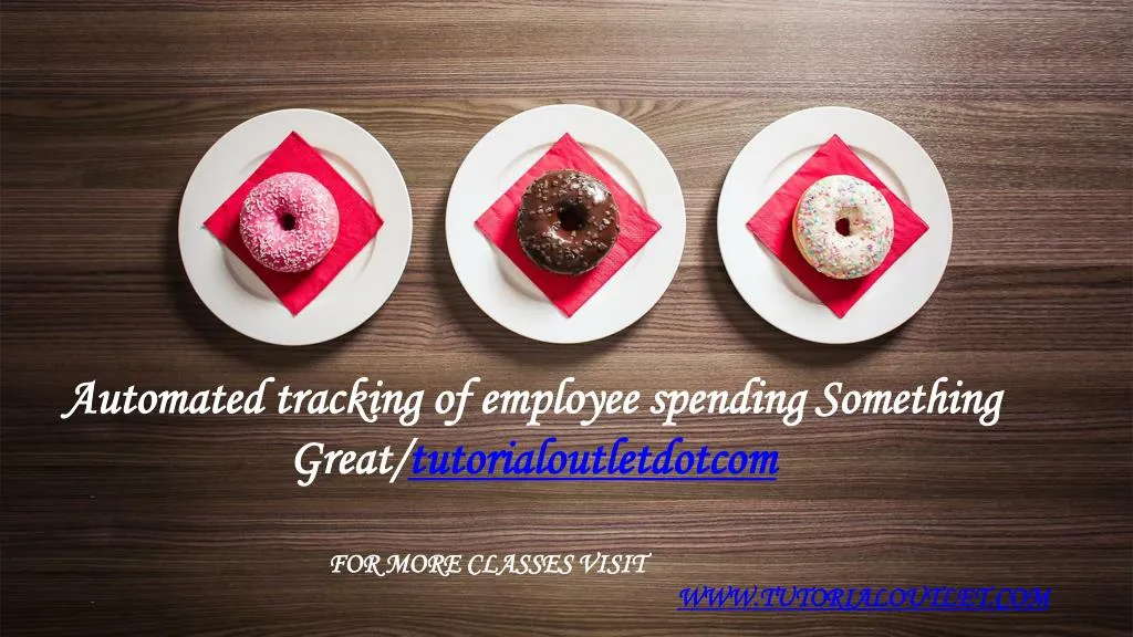 automated tracking of employee spending something