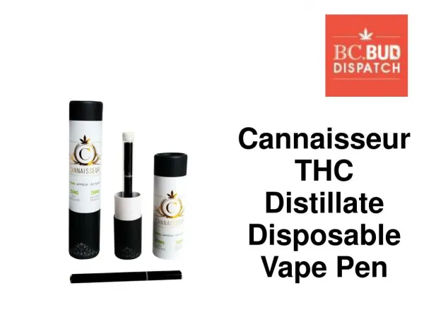 Cannaisseur THC Distillate Disposable Vape Pen 
