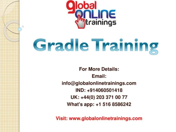 Gradle Training | Gradle 4.1 3.x corporate course- GOT