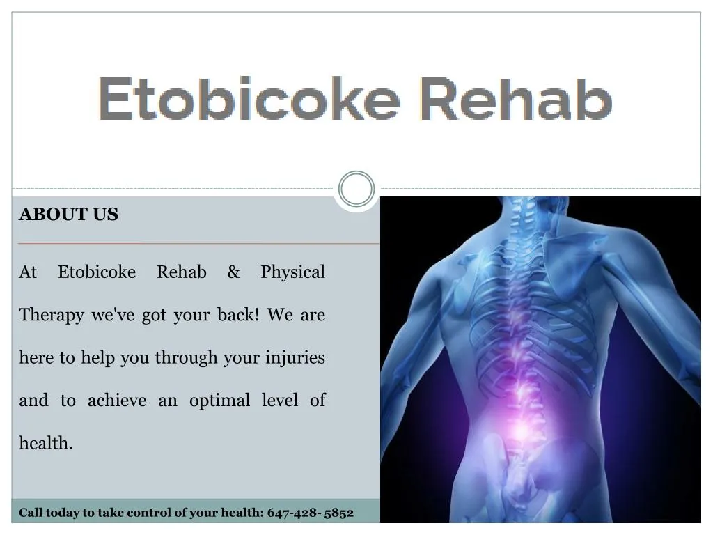 about us at etobicoke rehab physical therapy