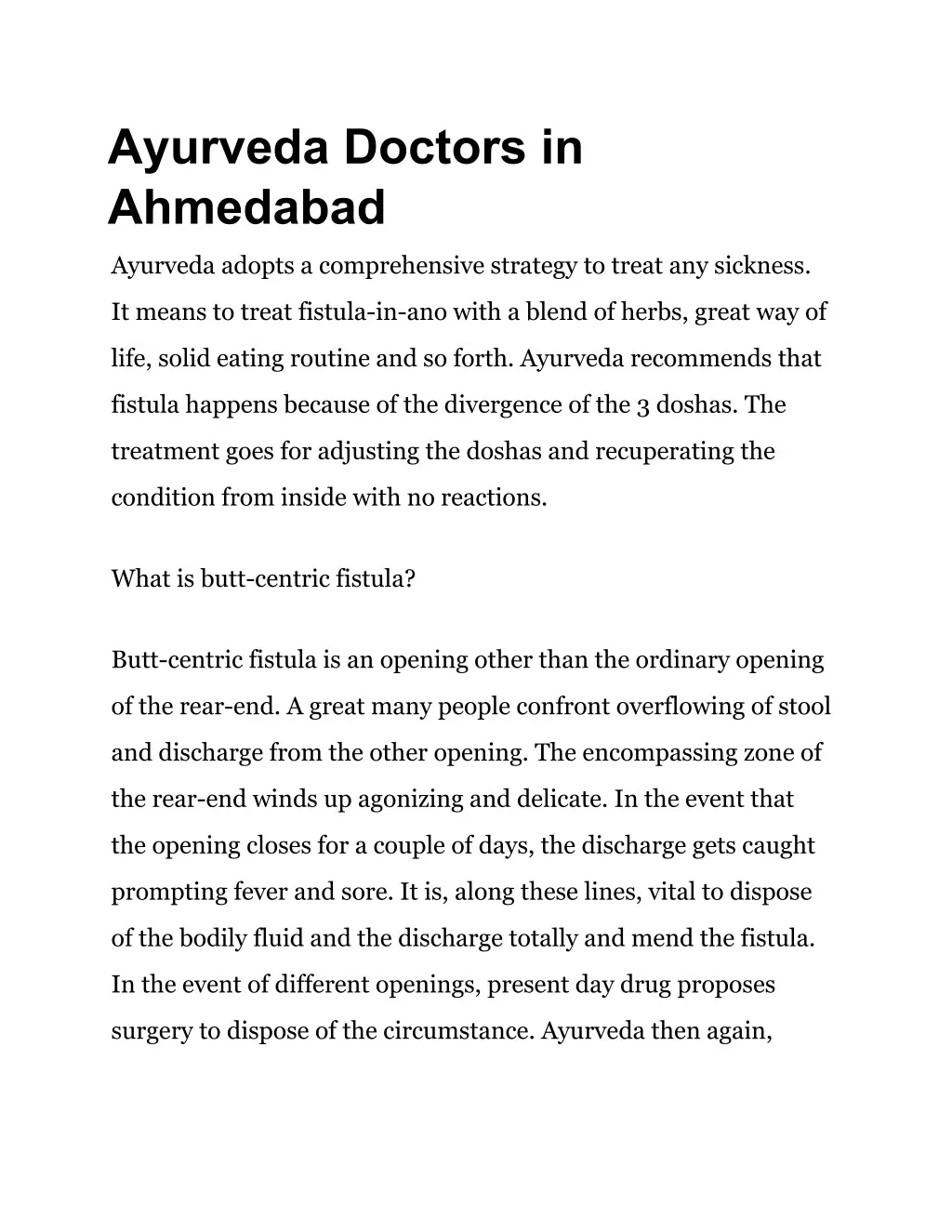 ayurveda doctors in ahmedabad