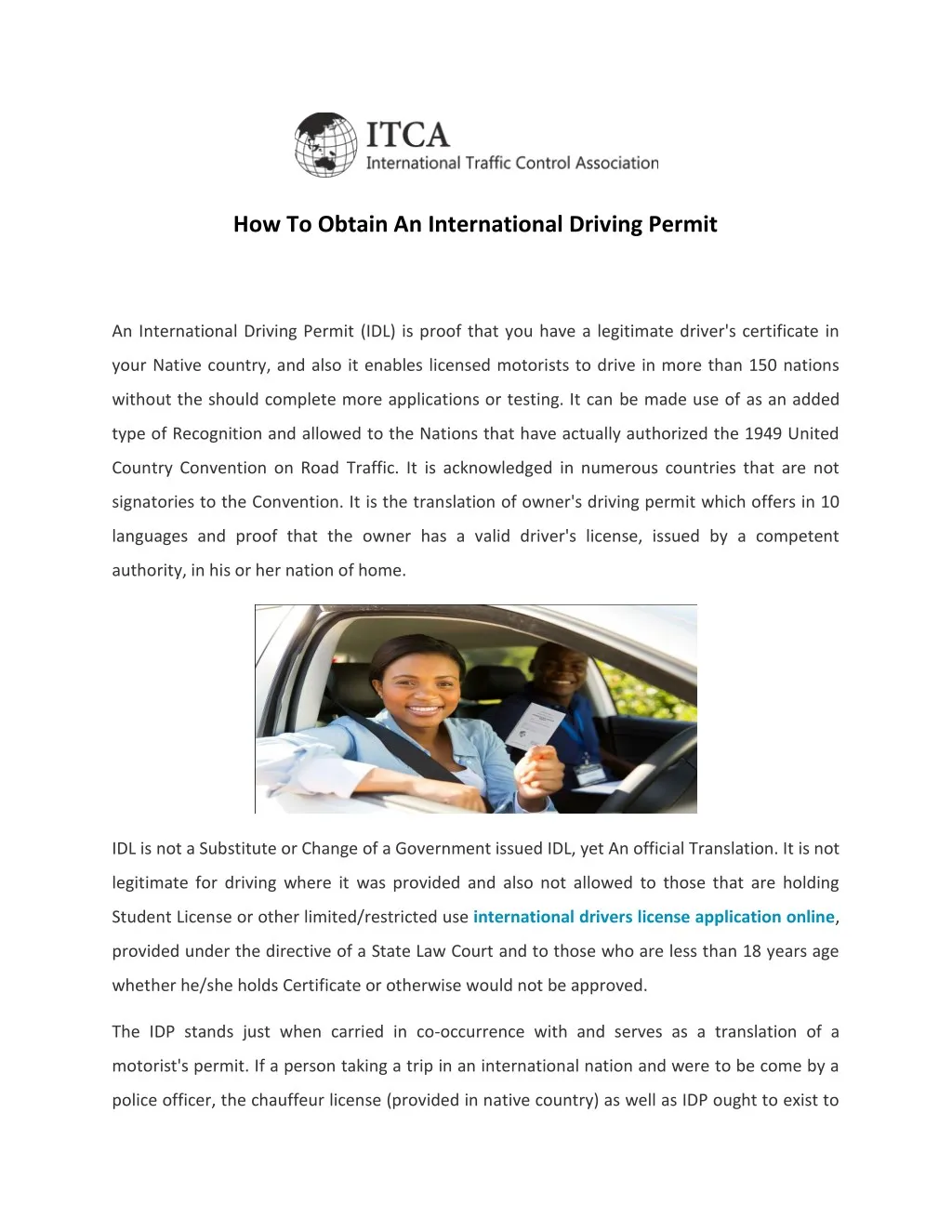 how to obtain an international driving permit