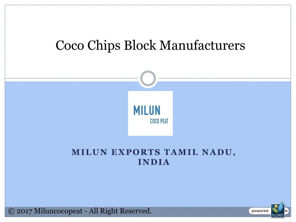 coco chips block manufacturers