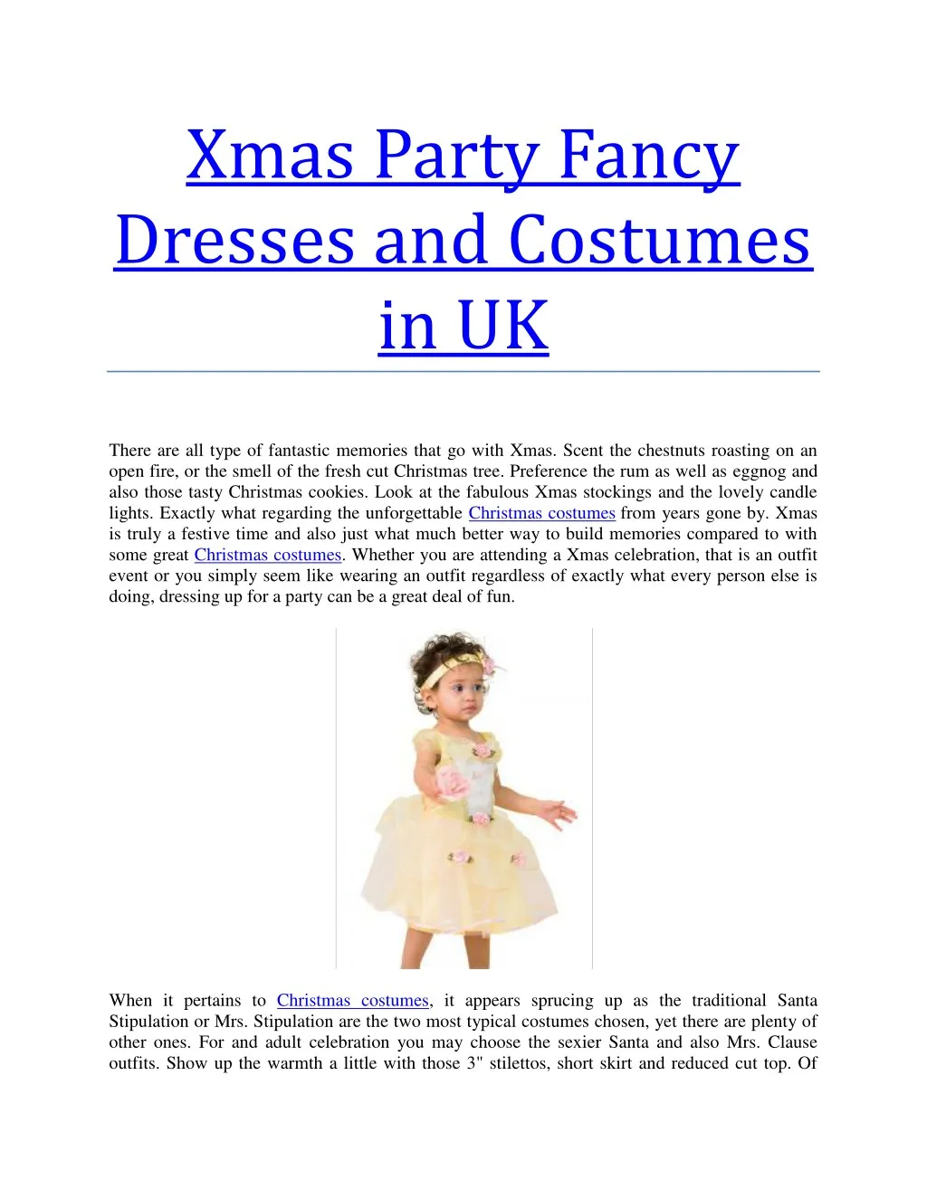 xmas party fancy dresses and costumes in uk