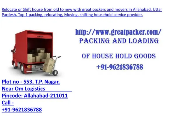 Best Movers And Packers Allahabad