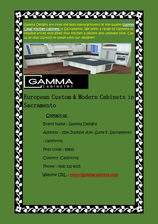 High End Cabinets Makers in Sacramento