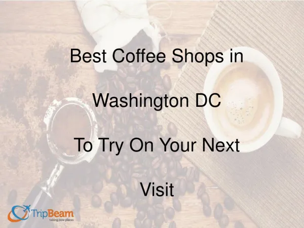 Best Coffee Shops in Washington Dc to Try