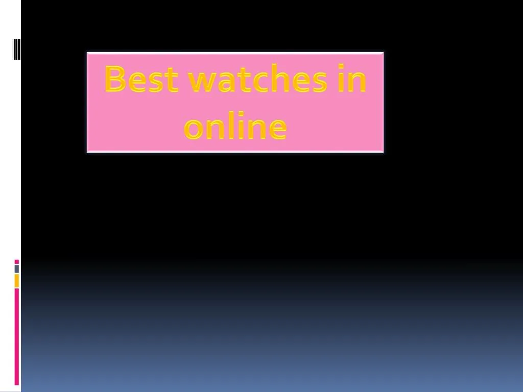 best watches in online