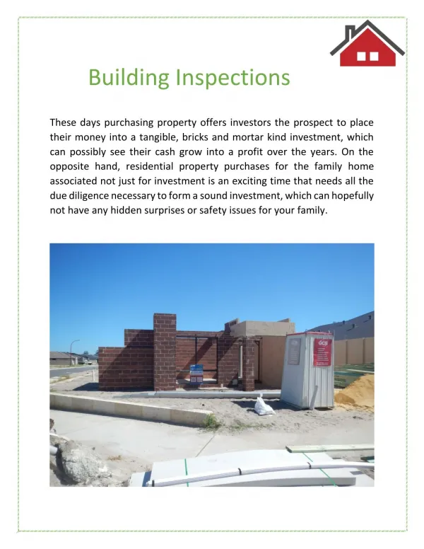 building inspections