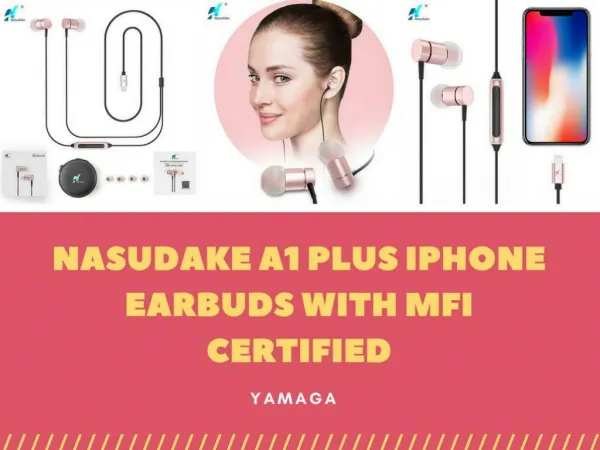 Nasudake A1 Plus iPhone Earbuds with MFi Certified