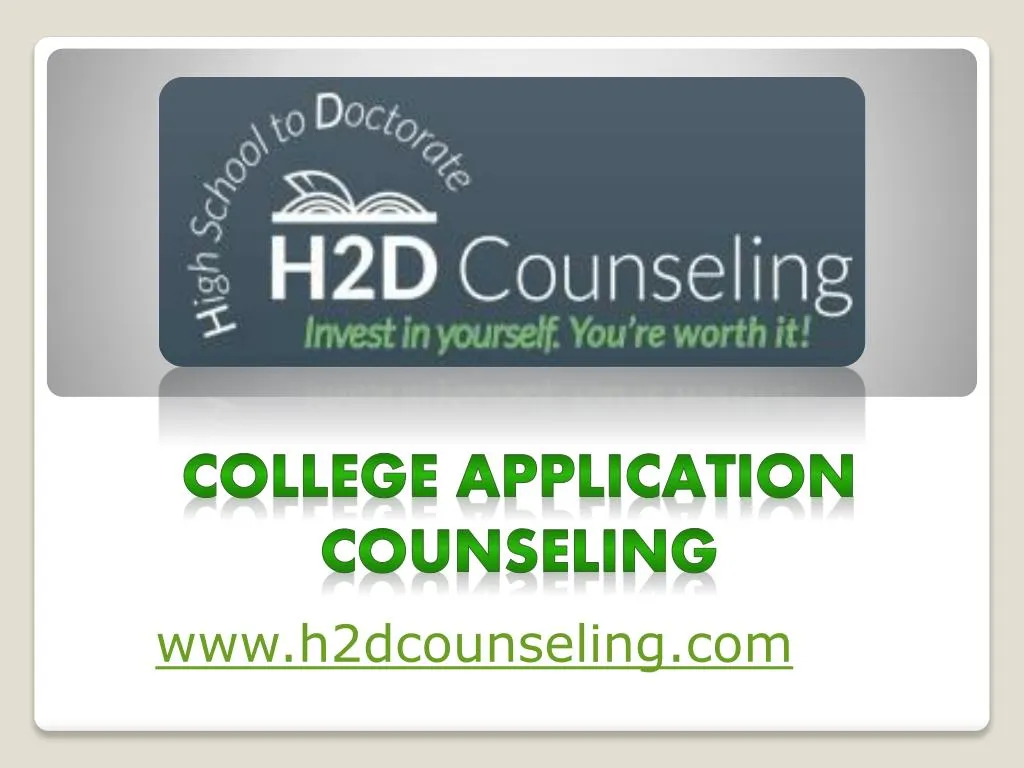 college application counseling