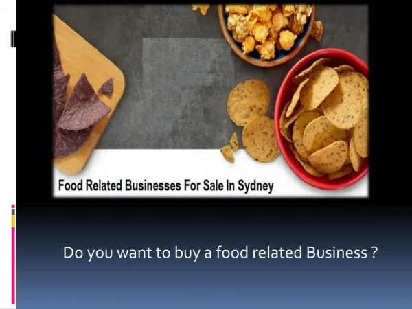 Searching for Business in Sydney for Food business