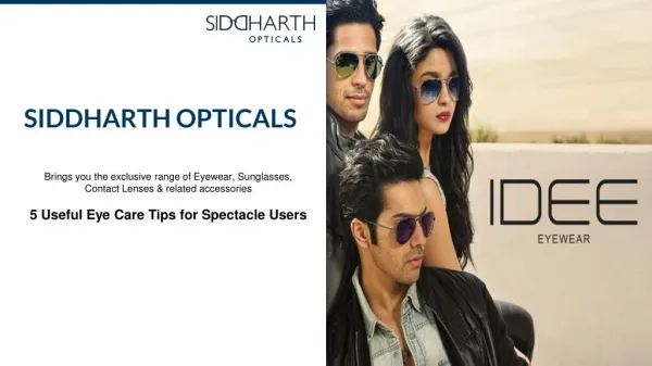 5 Useful Eye Care Tips for Spectacle Users