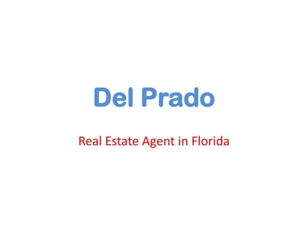 Real Estate Agent | Sale and Purchase Commercial and Residential Property in Cape Coral
