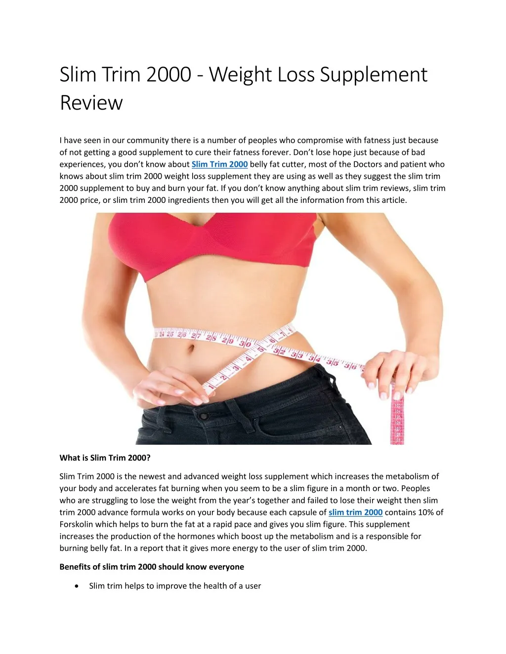 slim trim 2000 weight loss supplement review