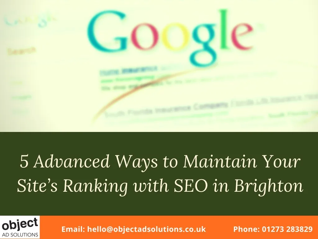 5 advanced ways to maintain your site s ranking
