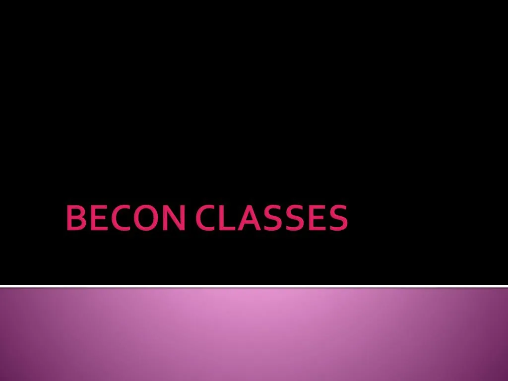 becon classes