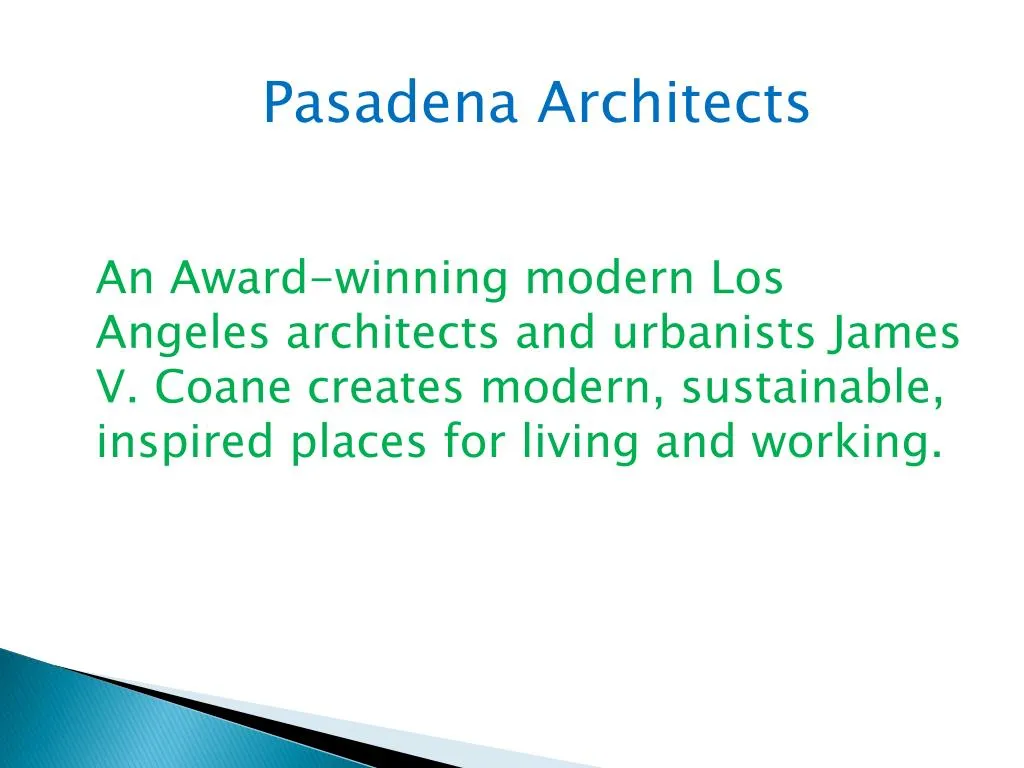 pasadena architects