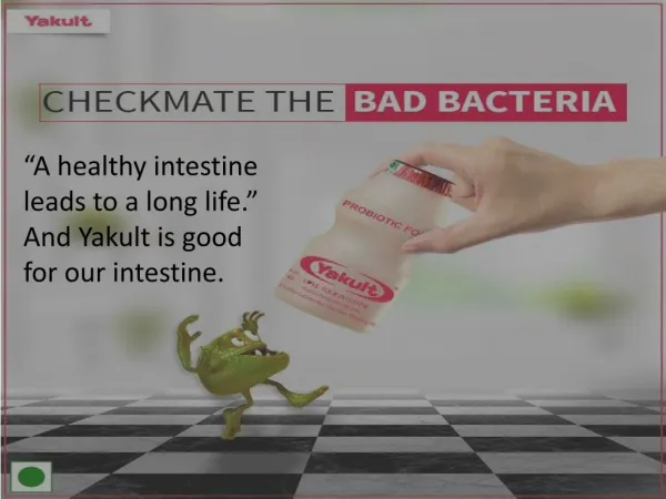 Yakult - Probiotic Drink for your Healthy Intestine