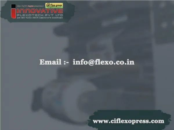 Four Color Flexographic Printing Machine, High Speed Flexo Press