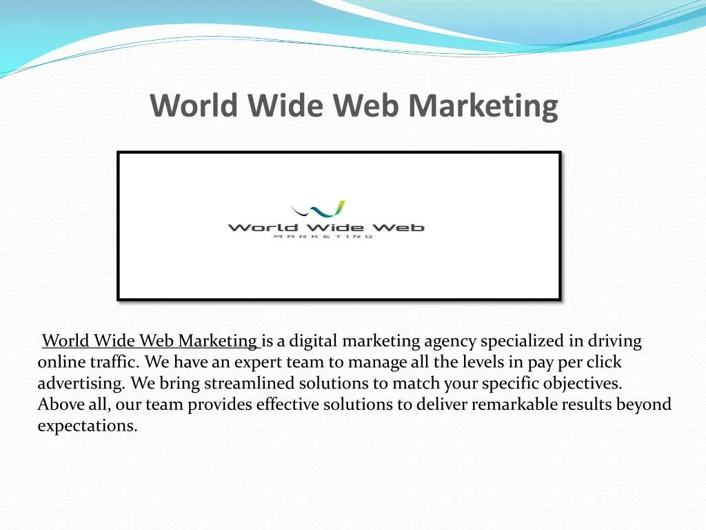 world wide web marketing