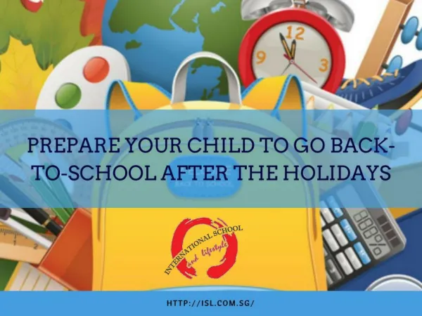Prepare Your Child to Go Back-to-school After the Holidays