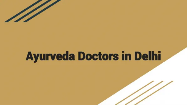 Ayurveda Doctor in Delhi