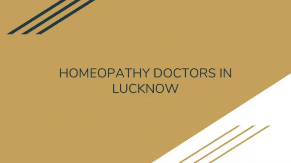 Homeopathy doctors in lucknow