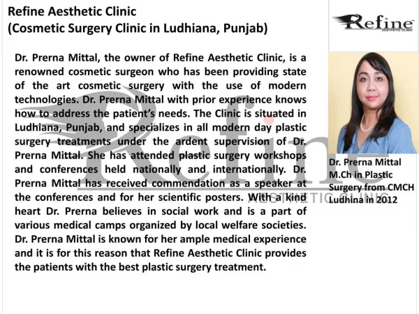 Cosmetic Surgery in Ludhiana